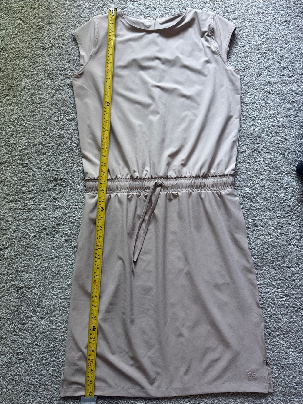 Albion Fit Going Places Dress Taupe Beige Size M - Picture 5 of 7